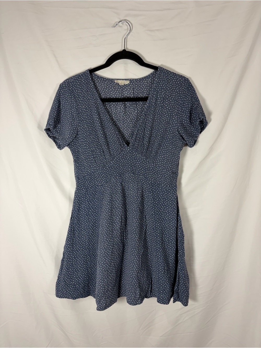 La Hearts Blue Polka Dot Mini Dress